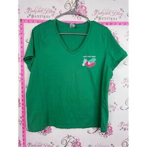 LVER tshirt Happy Days Ahead Green V-Neck Tee watermelon 🍉